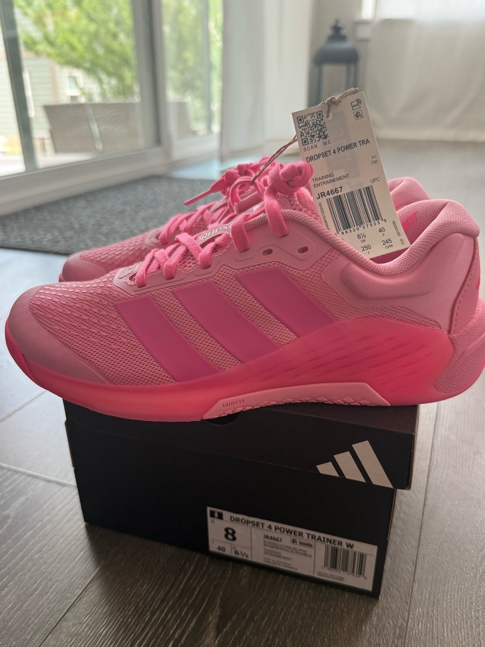 NWT adidas Women's Bliss Pink Dropset 4 Power Trainer 8 ORIGINAL BOX lucid pink